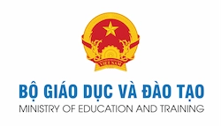 Logo bộ giáo dục và đào tạo white